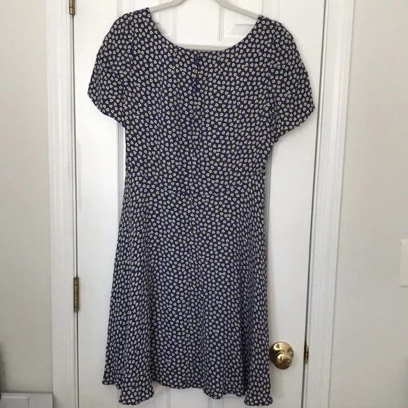 Ann Taylor Blue and White Midi Dress - Picture 3 of 4